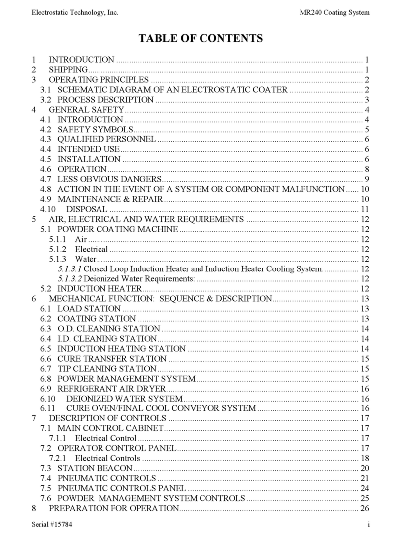 Electrostatic Technology MR240 manual