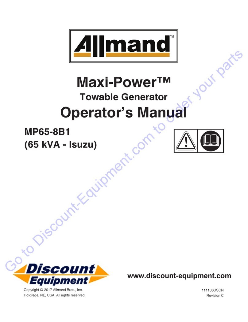 Allmand Maxi-Power MP65-8B1 User manual