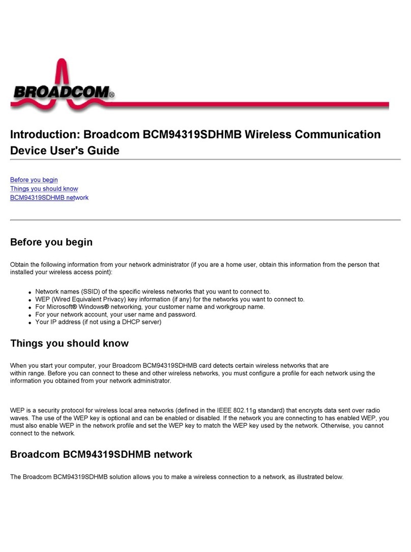 Broadcom BCM94319SDHMB user guide