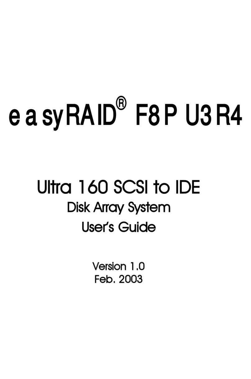 easyRAID F8P U3R4 User manual easyRAID F8P U3R4 User manual