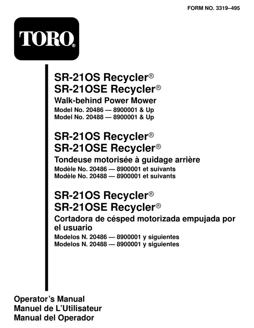 Toro Recycler SR-21OS User manual
