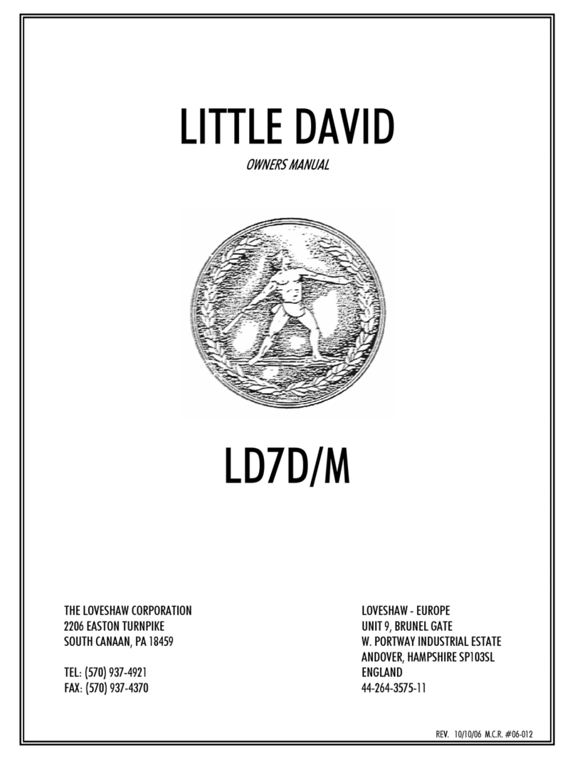 ITW LOVESHAW LITTLE DAVID LD7D/M owner's manual