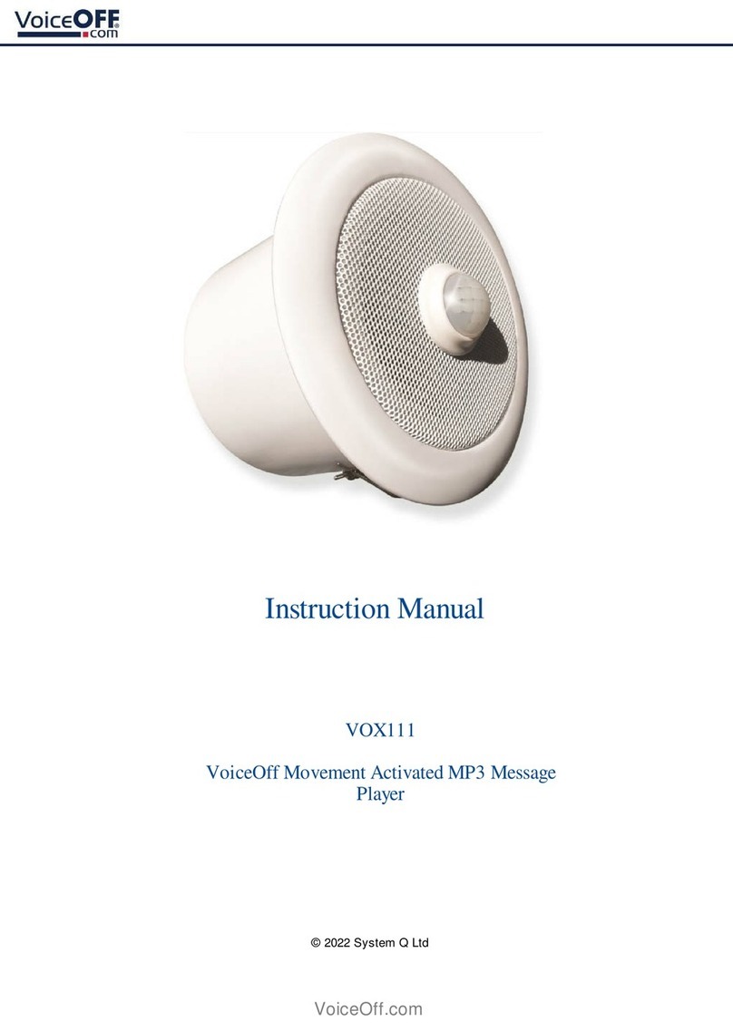 System Q VoiceOff VOX3 instruction manual