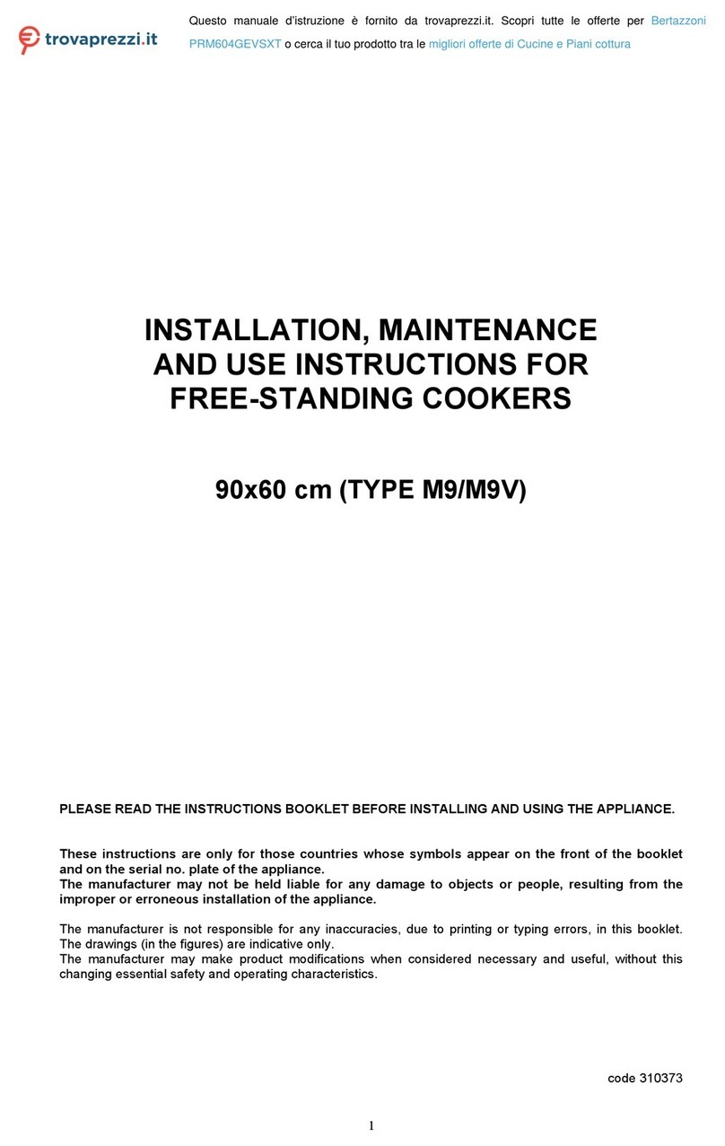 Bertazzoni PRM604GEVSXT User guide