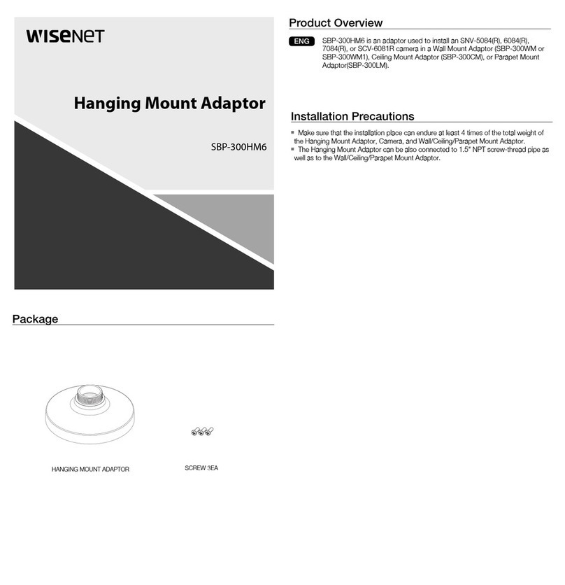 Wisenet SBP-300HM6 quick start guide