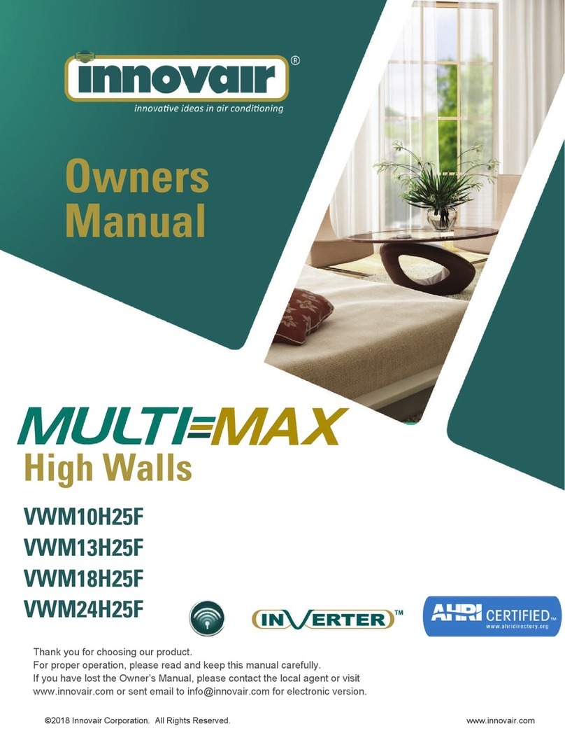 innovair MULTI-MAX VWM10H25F User manual