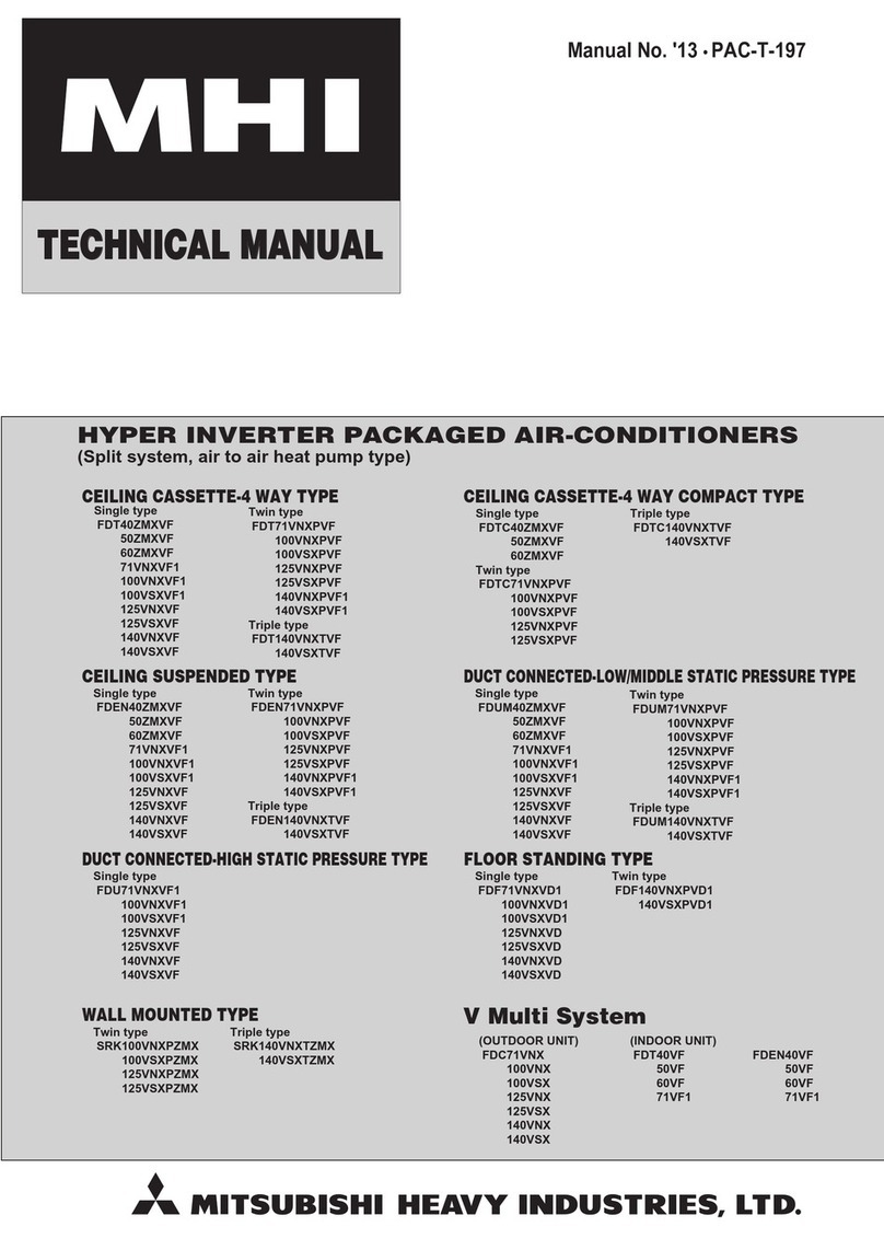 Mitsubishi Heavy Industries FDT40ZMXVF User manual