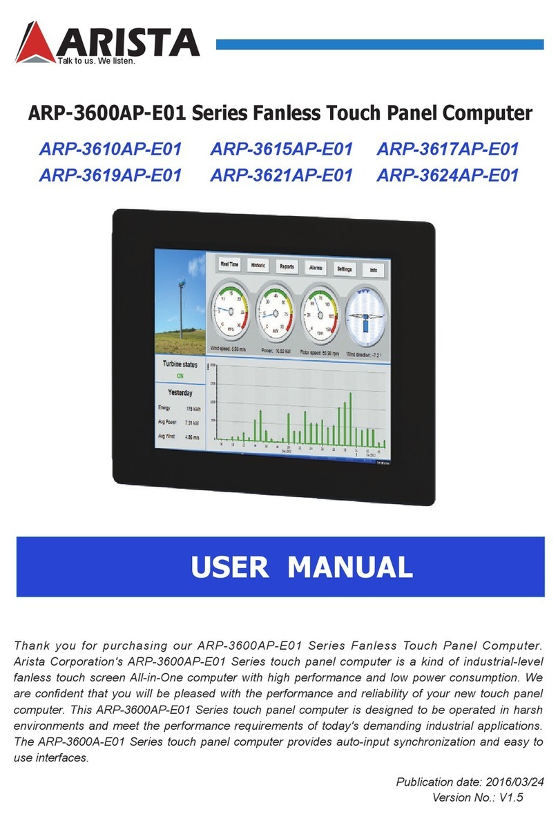 Arista ARP-3600AP-E01 Series user manual