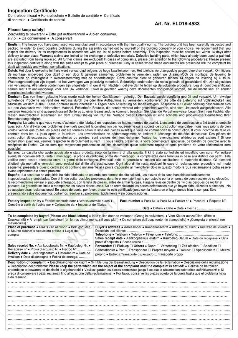 Palmako Balduin ELD18-4533 User manual