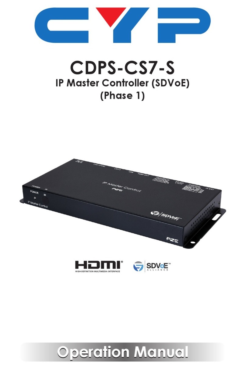 CYP CDPS-CS7-S User manual