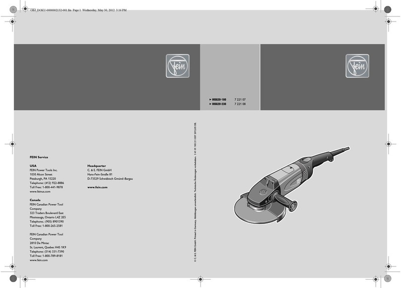 Fein 7 221 07 User manual
