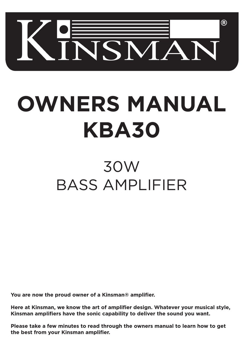 KINSMAN KBA30 owner's manual