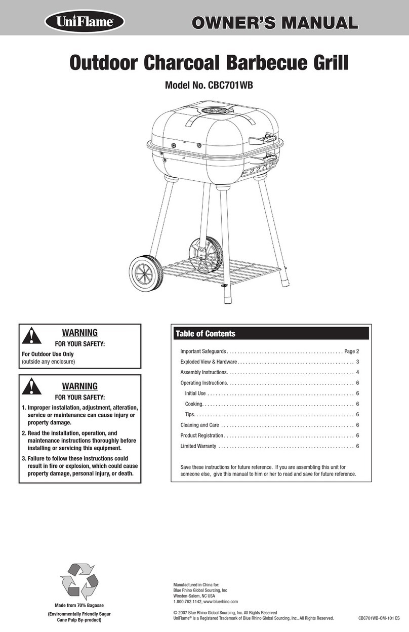 Uniflame CBC701WB User manual