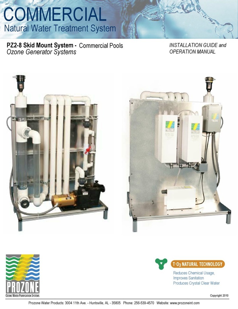 Prozone PZ2-8 Installation guide and operation manual Prozone PZ2-8 Installation guide and operation manual