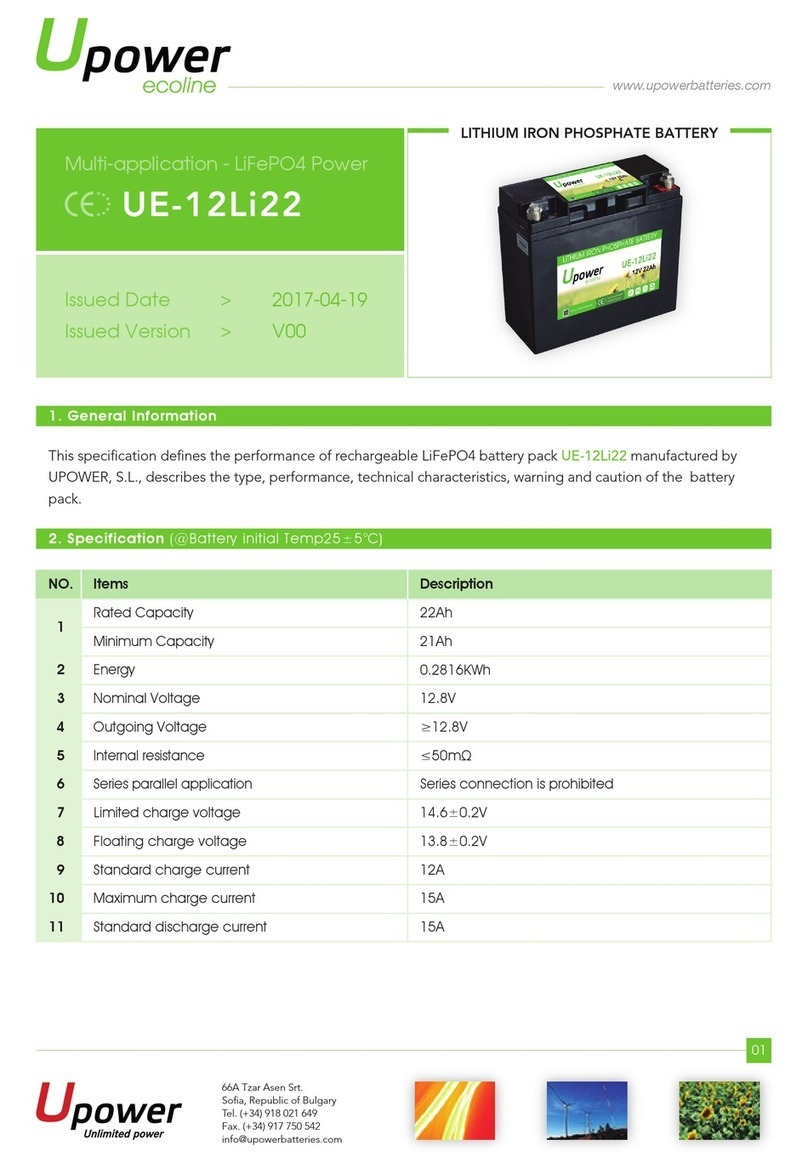 UPOWER Ecoline UE-12Li22 manual