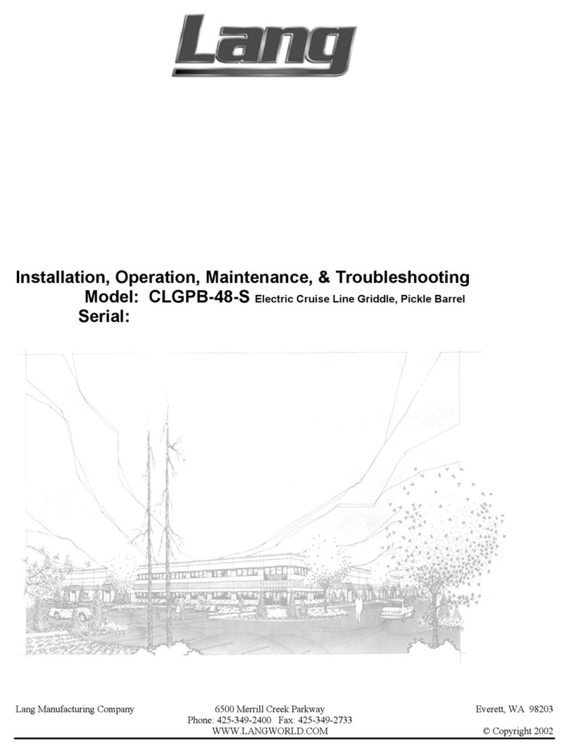 Lang CLGPB-48-S Operating instructions