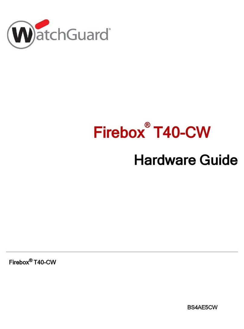 Watchguard Firebox T40-CW Hardware guide Watchguard Firebox T40-CW Hardware guide