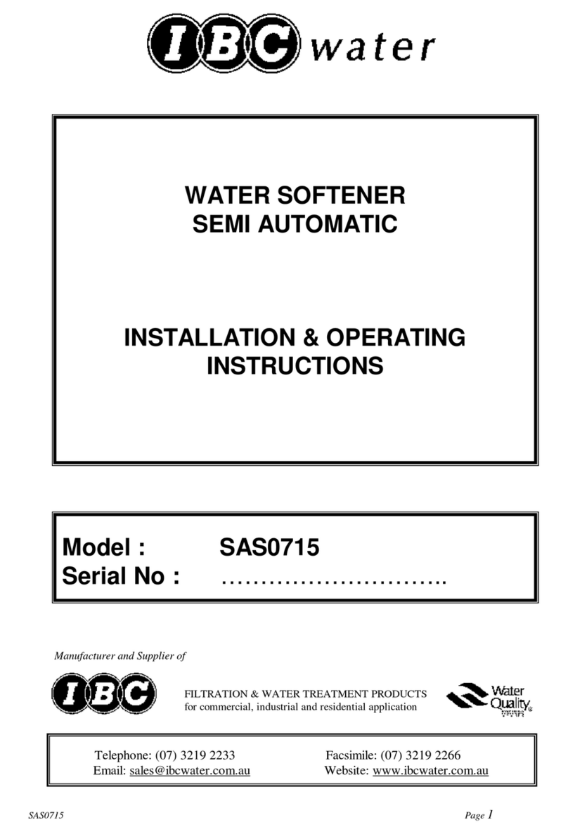 IBC Water SAS0715 Manual