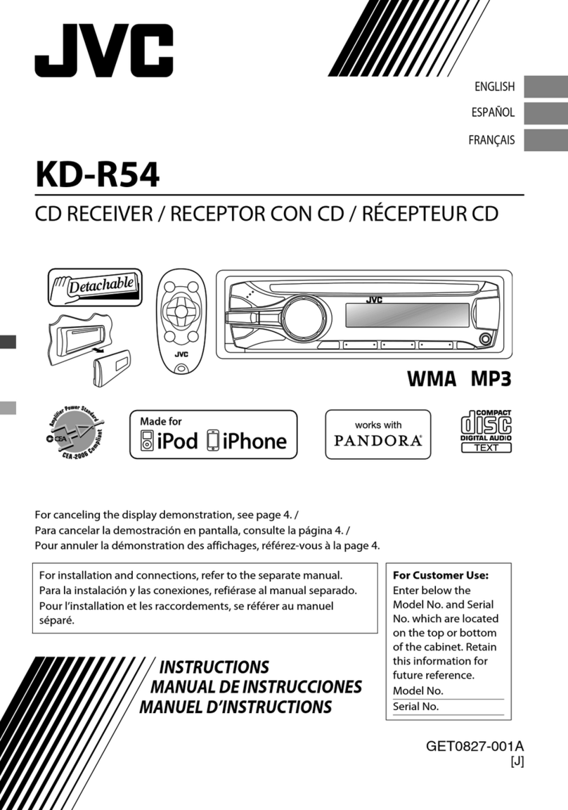 JVC KD-R54 User manual