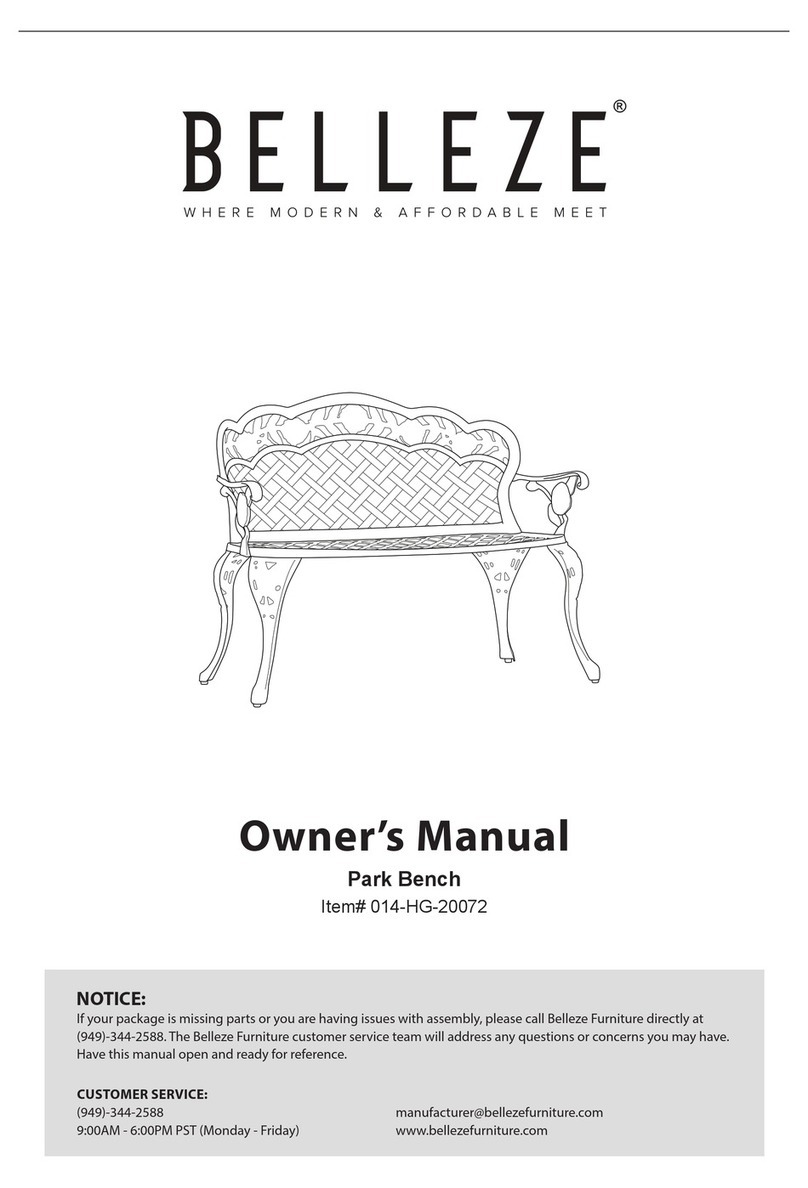 Belleze 014-HG-20072 owner's manual