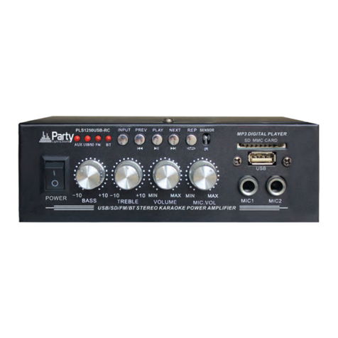 Party Light & Sound PLS1250USB-RC instruction manual