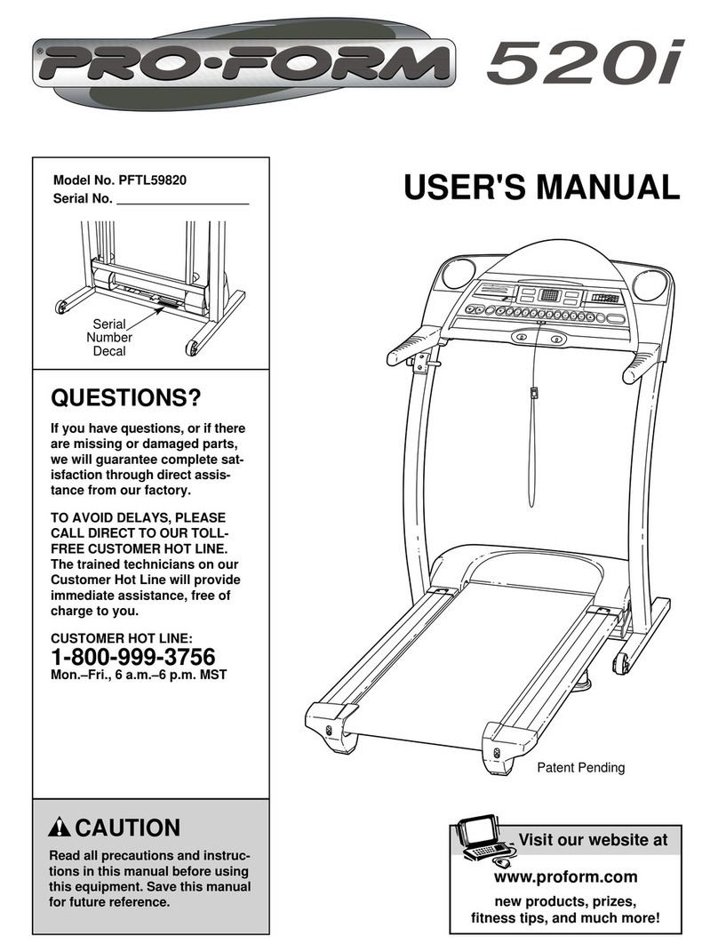 Pro-Form PFTL59820 User manual
