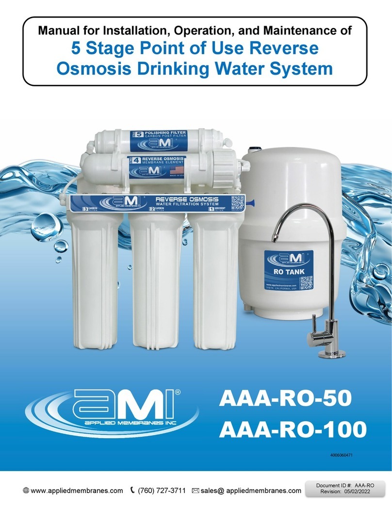 AMI AAA-RO-50 Instructions manual for installation, operation and maintenance