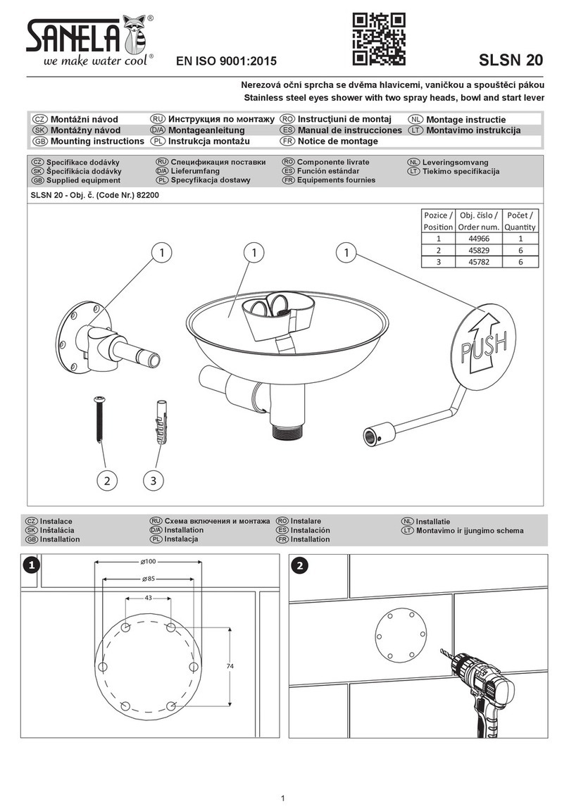 Sanela SLSN 20 Mounting instructions
