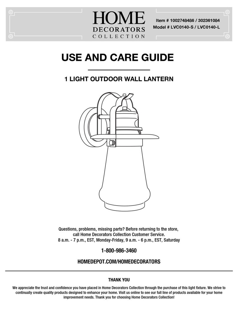 Home Decorators Collection LVC0140-S Use and care guide
