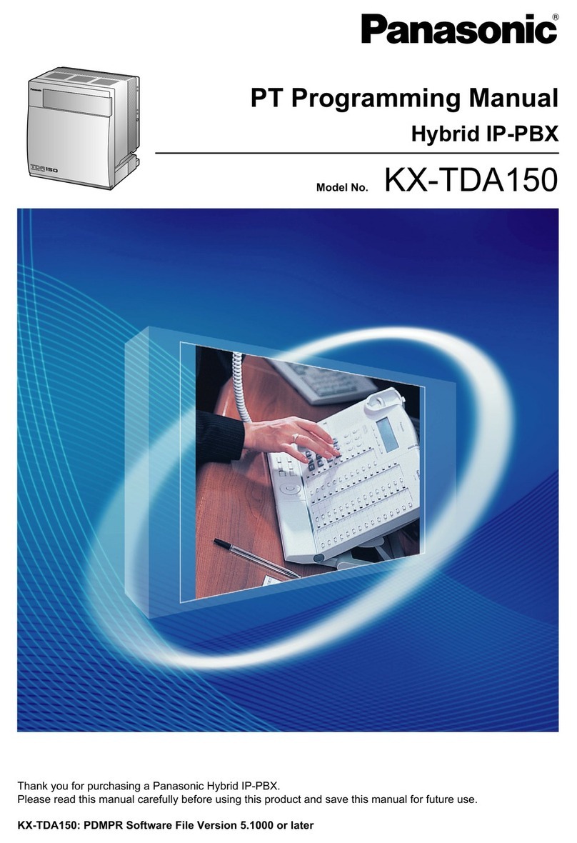 Panasonic KX-TDA150 Programming manual
