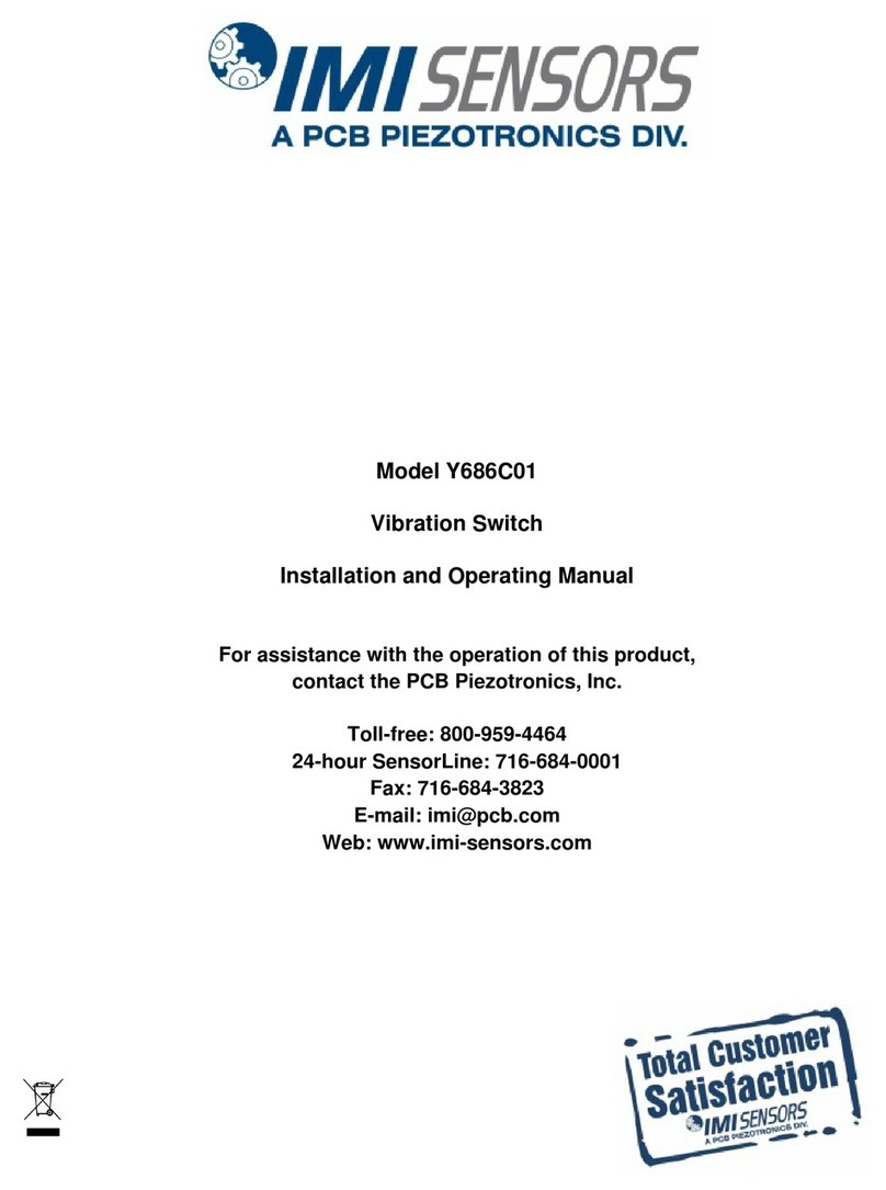 PCB Piezotronics IMI SENSORS Y686C01 User manual PCB Piezotronics IMI SENSORS Y686C01 User manual