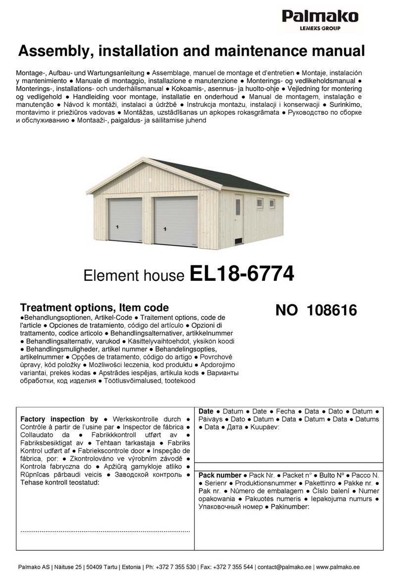 Lemeks Palmako EL18-6774 Installer manual