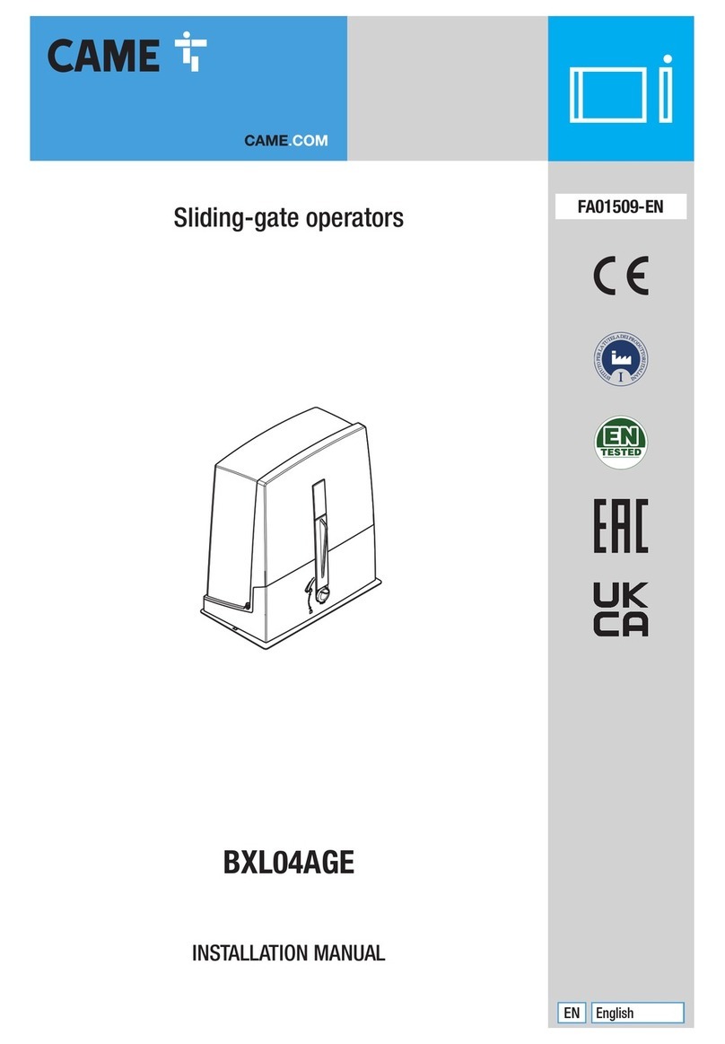 CAME BXL04AGE User manual CAME BXL04AGE User manual