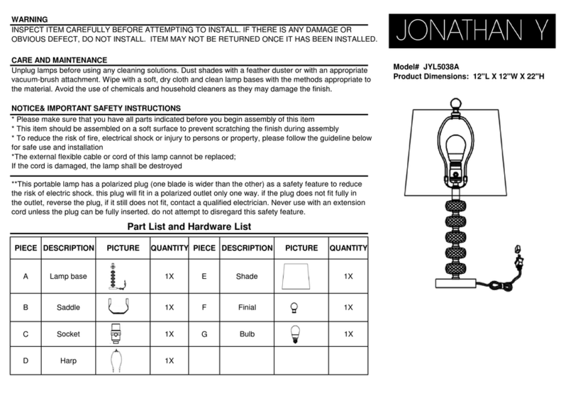 JONATHAN Y JYL5038A quick start guide