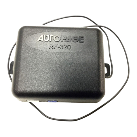 Auto Page RF-320 installation manual