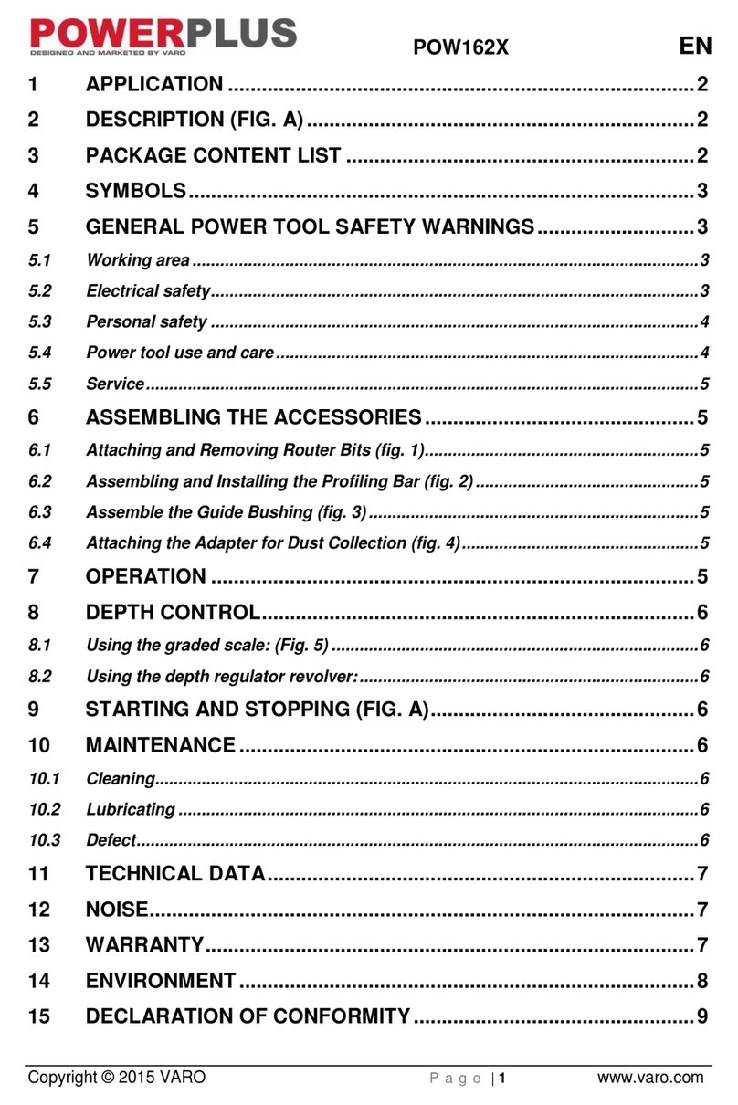 Powerplus POW162X User manual