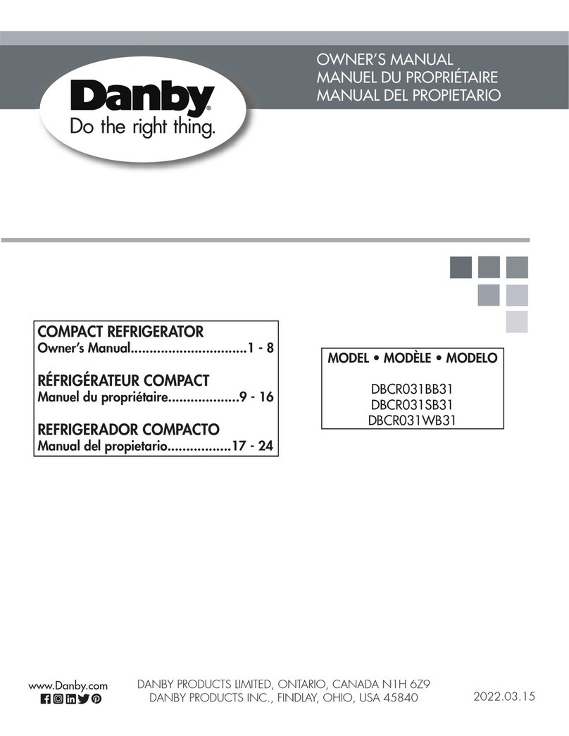 Danby DBCR031BB31 owner's manual