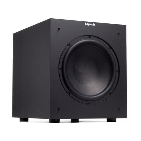 Klipsch K-100SW User manual