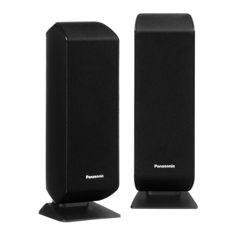 Panasonic SBHS100A - SPEAKER SYSTEM - MULTI LANGUAGE User manual