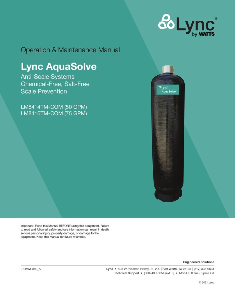 Watts Lync AquaSolve LM8414TM-COM Manual