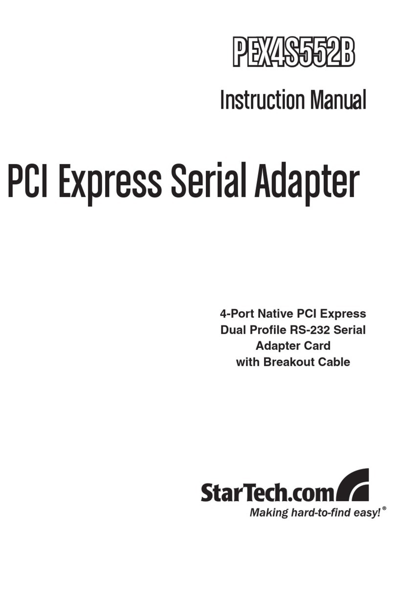 StarTech.com PEX4S552B User manual StarTech.com PEX4S552B User manual