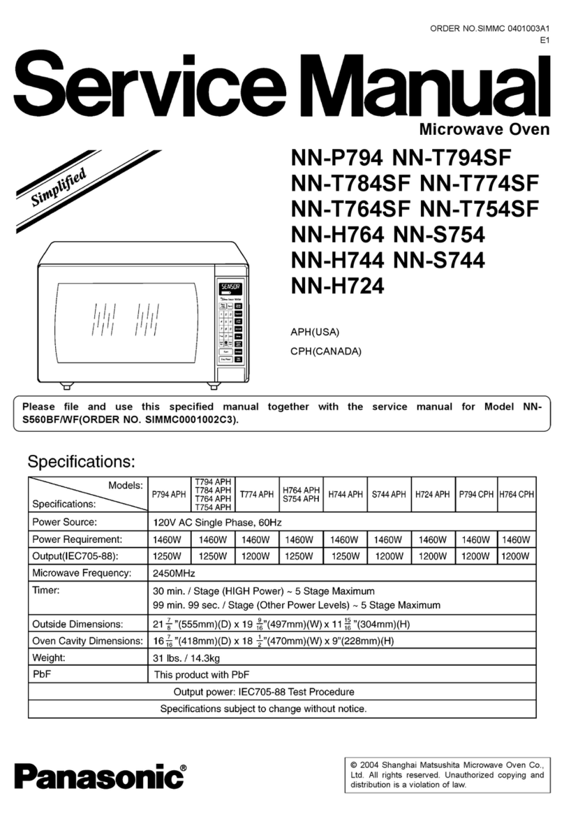 Panasonic NN-T794SF User manual