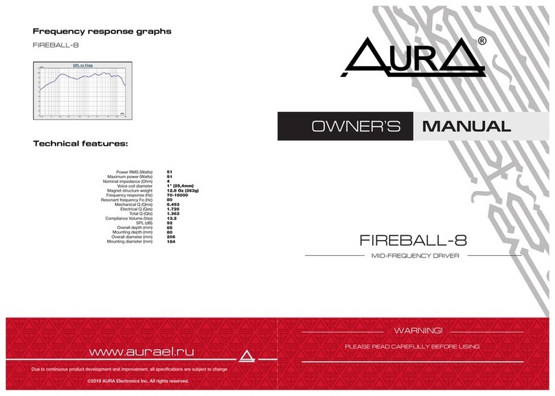 Aura FIREBALL-8 owner's manual