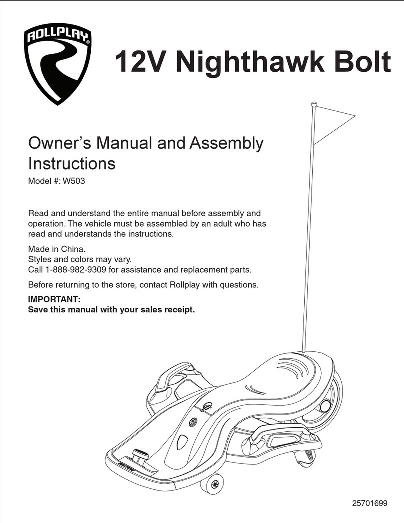 Rollplay W503 Owner's manual and assembly instructions