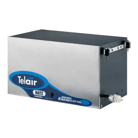 Telair ENERGY 2510D Use and maintenance manual and instructions for installation