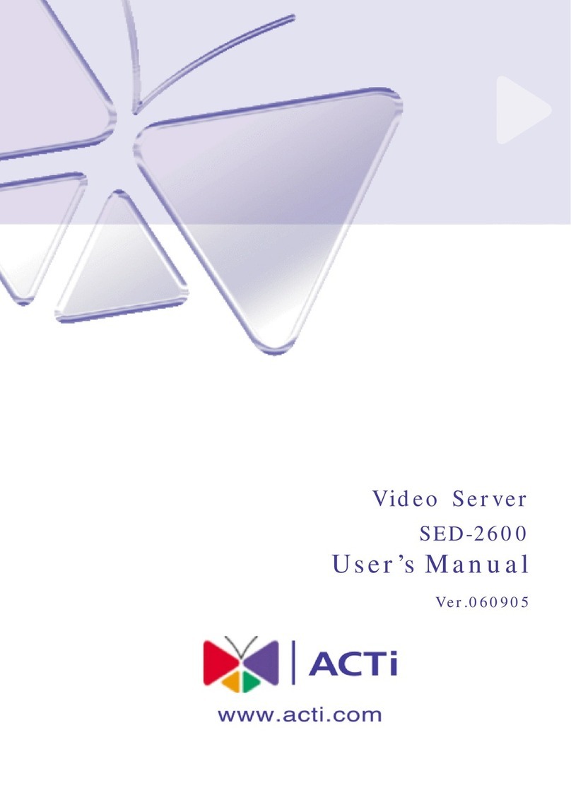 ACTi SED-2600 user manual