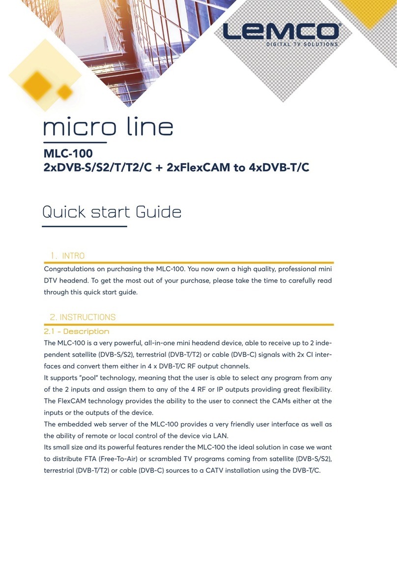 Lemco micro line MLC-100 quick start guide