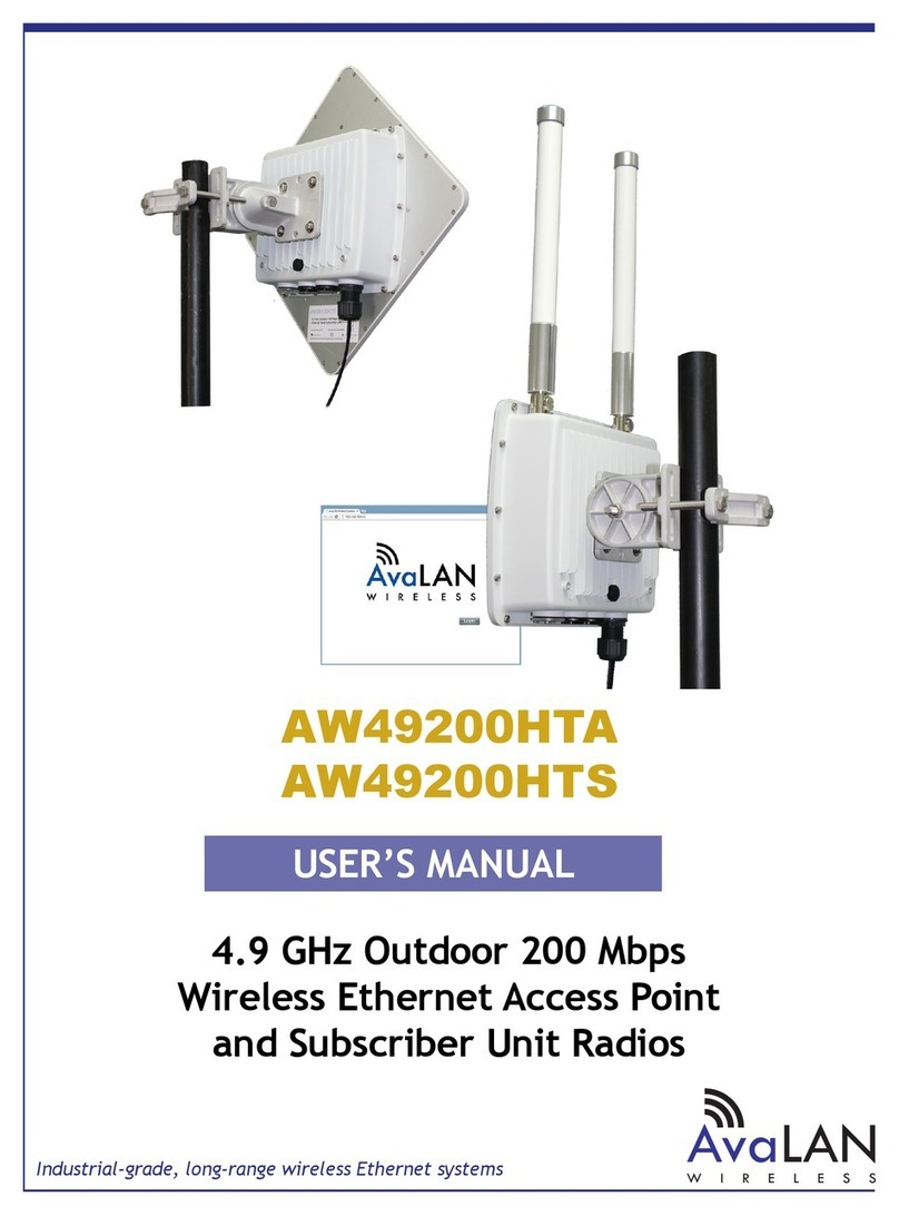 AvaLAN AW49200HTA User manual