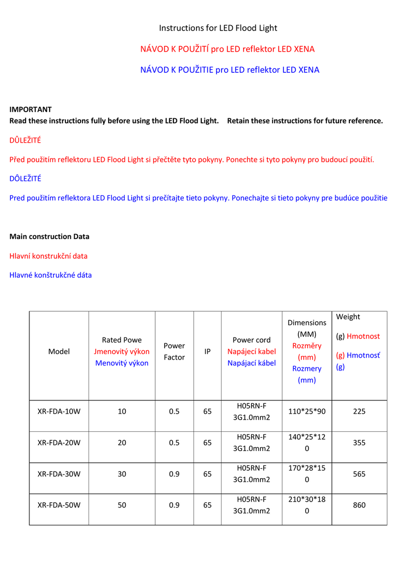 PORT XR-FDA-10W instructions
