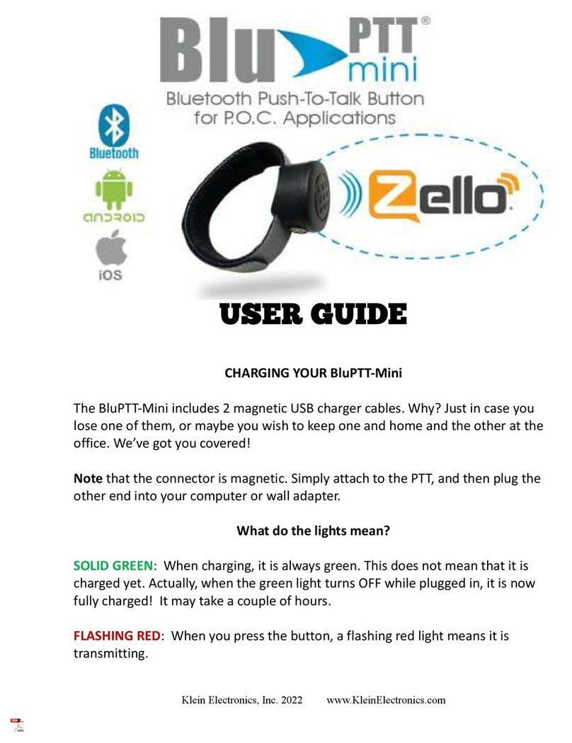 Klein Electronics BluPTT-Mini user guide